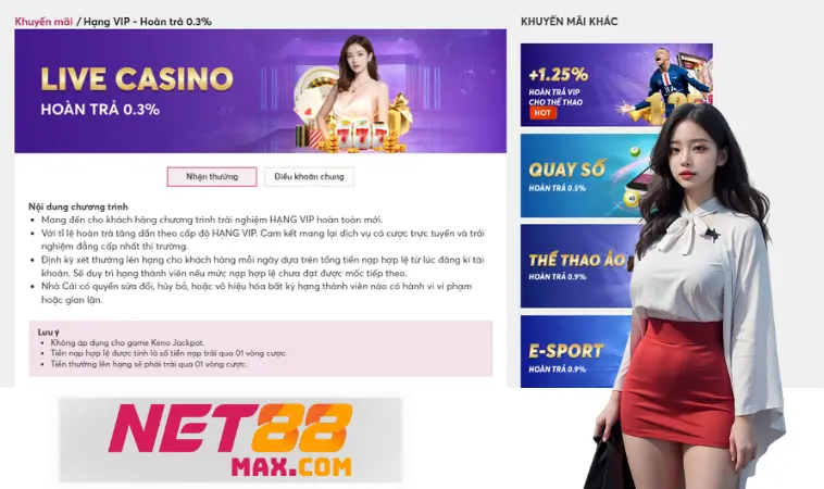 Hoàn trả 0.3% Live Casino và yêu cầu siêu đơn giản Hoàn trả 0.3% Live Casino và yêu cầu siêu đơn giản